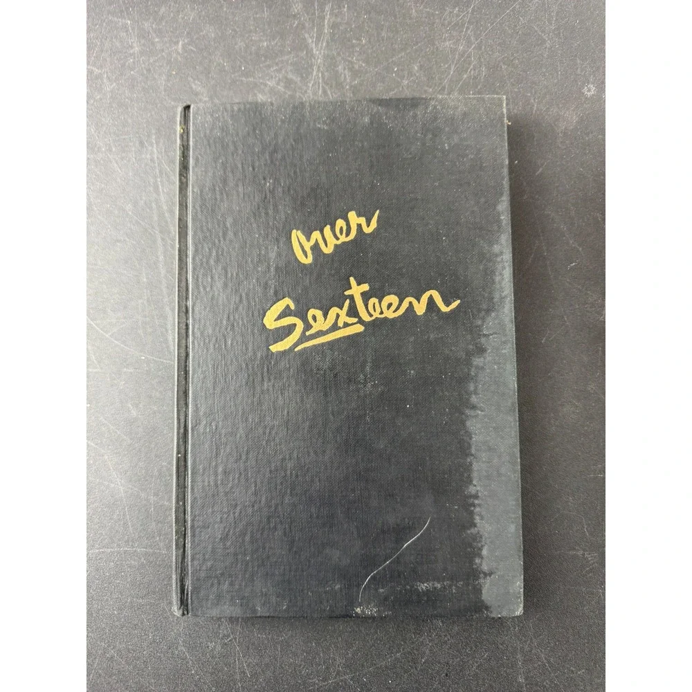 Vintage 1951 Over Sexteen Hardcover Book J. M. Elgart Mid-Century Humor Cartoons